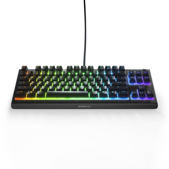 SteelSeries -  Apex 3 TKL Wired Gaming Keyboard for P Black - Picture 1 of 4